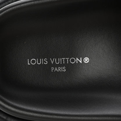 Louis Vuitton Nylon Monogram Womens Pool Pillow Comfort Mules 38 Black 8 of 9