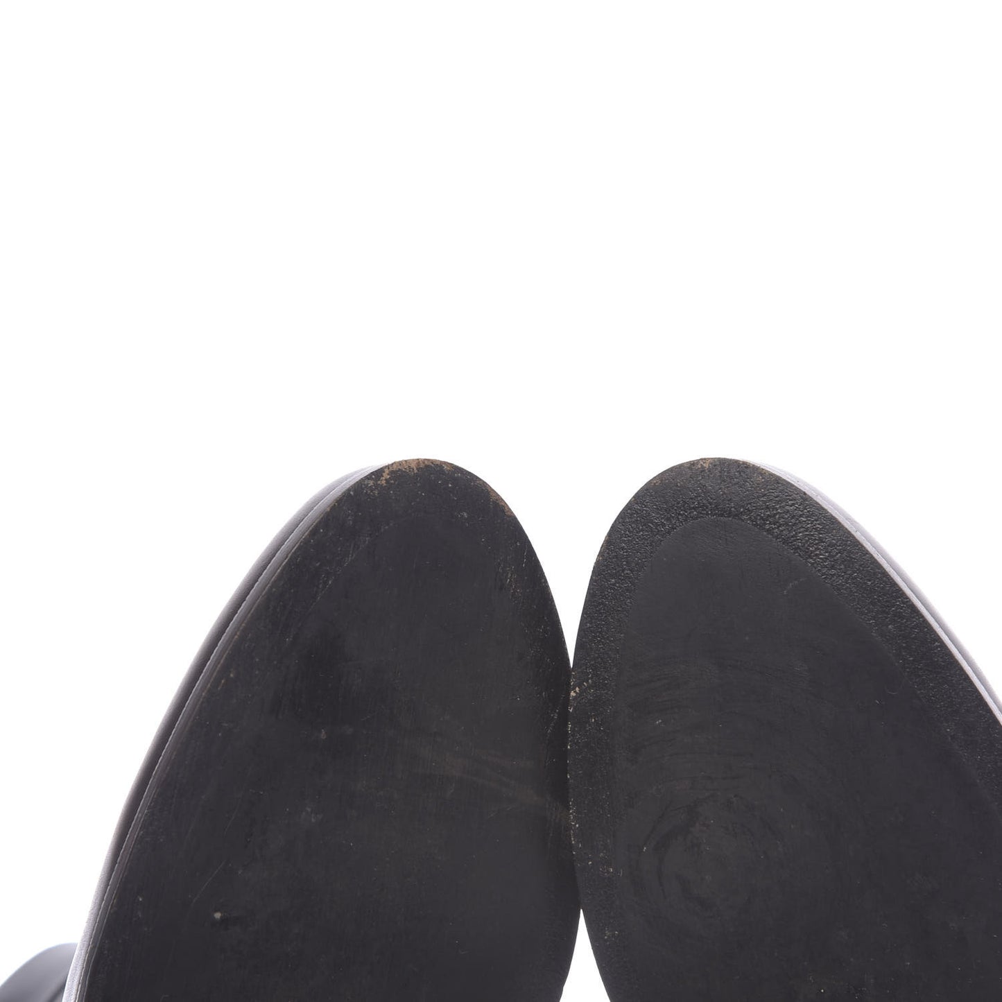 Calfskin Square Heel Short Booties 40.5 Black