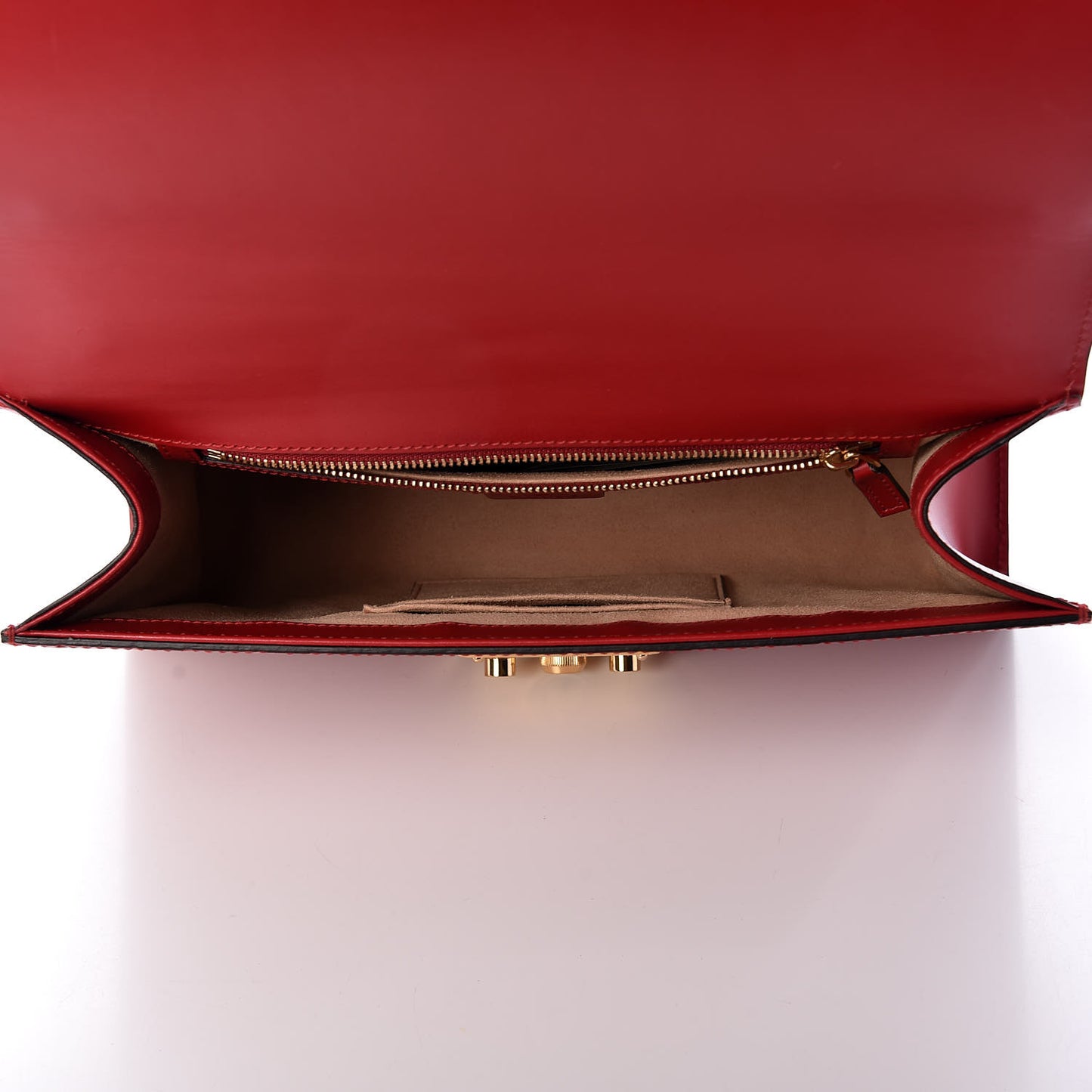 Guccissima Medium Padlock Shoulder Bag Hibiscus Red