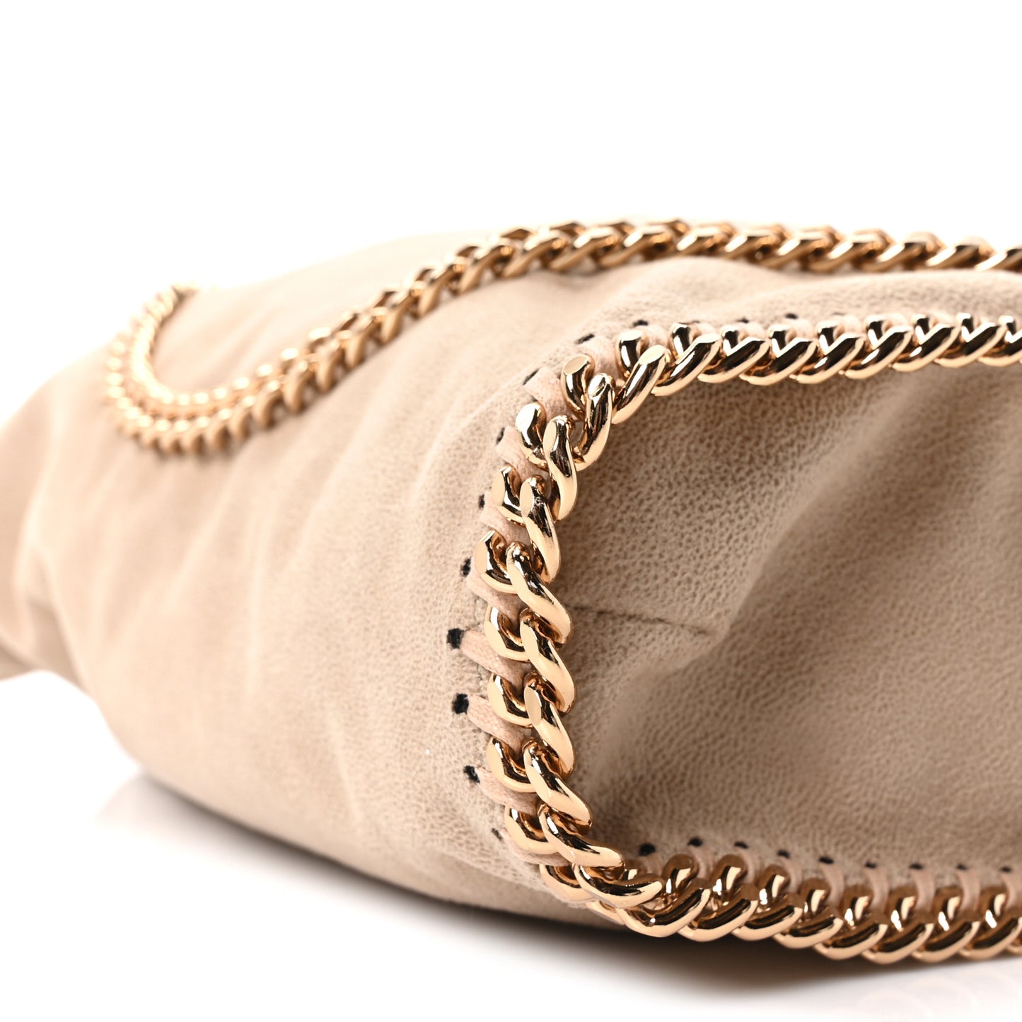 Shaggy Deer Falabella Fold Over Tote Taupe
