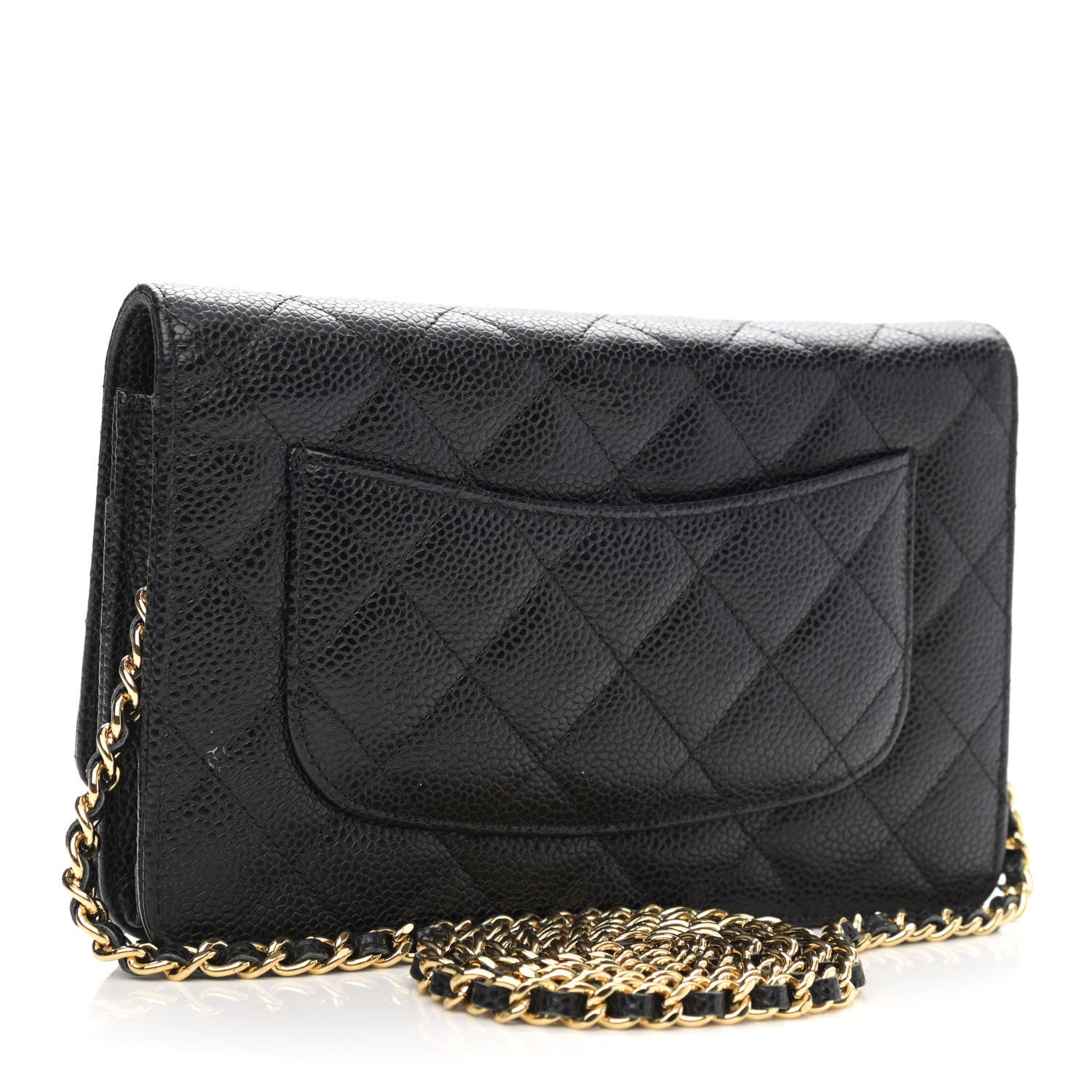 Chanel Caviar Quilted Wallet On Chain WOC Black 3 of 13