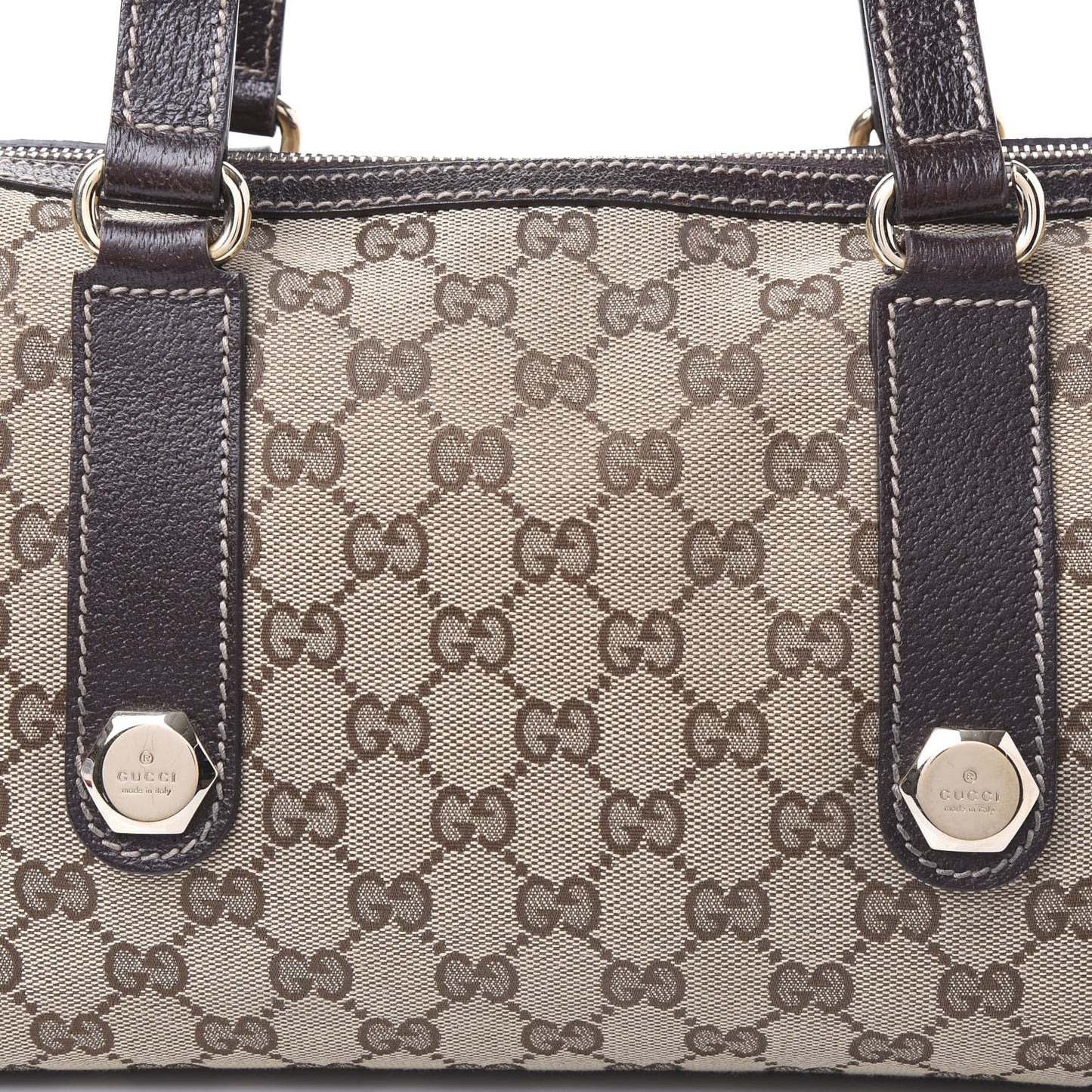 Monogram Small Charmy Boston Dark Brown