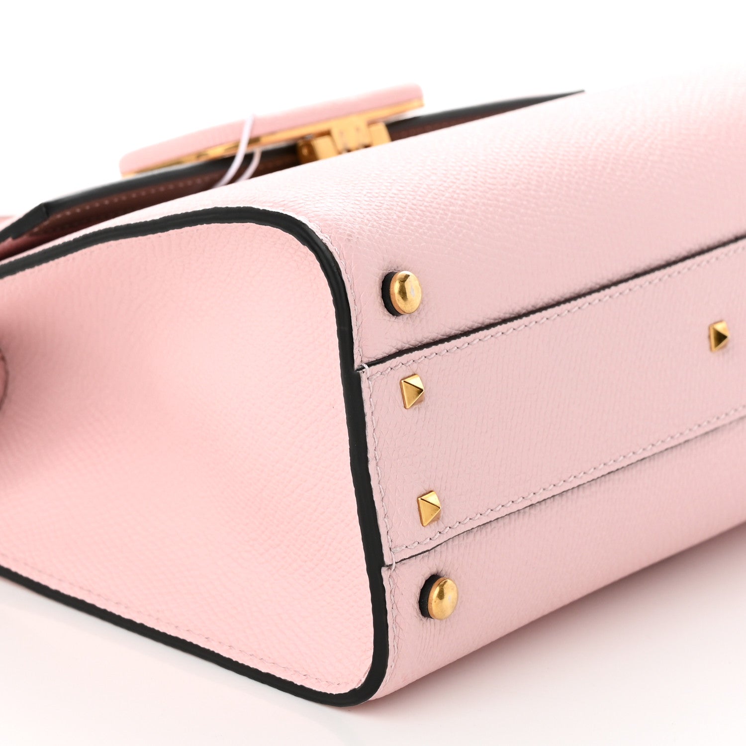 Valentino Garavani Grainy Calfskin Small VSling Top Handle Bag Rose Quartz 8 of 11