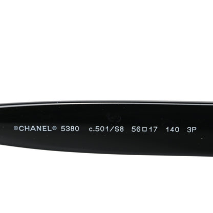 Chanel Acetate Polarized Square CC Sunglasses 5380  Black 5 of 7