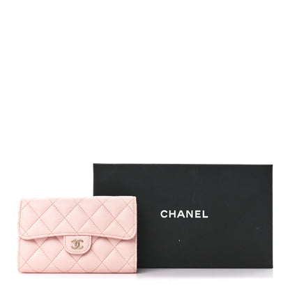 Chanel Caviar Quilted Medium Flap Wallet Light Pink 14 of 14