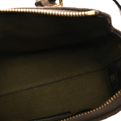 Fendi Chenille Vitello King Plexiglass FF Mini By The Way Top Handle Boston Bag Tortora Nuvola 4 of 9