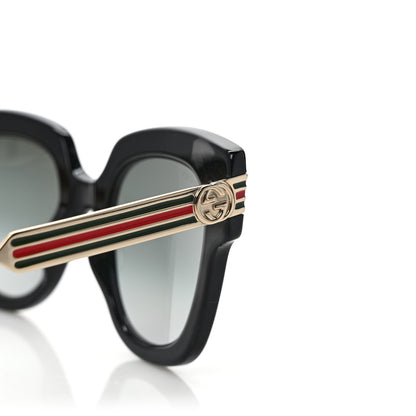 Gucci Acetate Square Frame Web Sunglasses GG0281SA Black 8 of 8