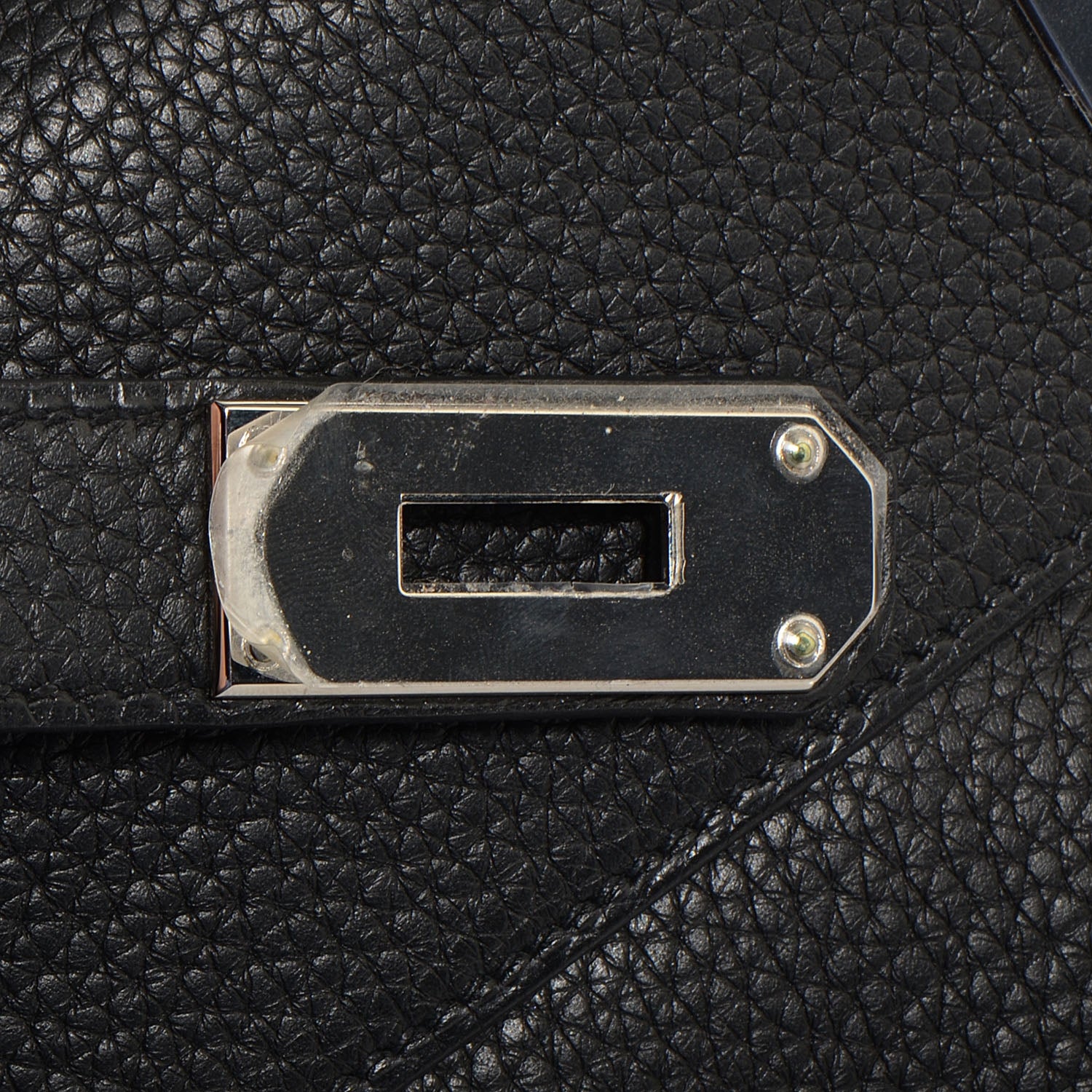Hermes Taurillon Clemence Shoulder Kelly 40 Black 24 of 26