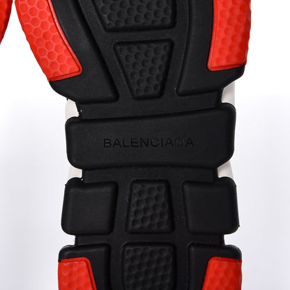 Balenciaga Neoprene Knit Womens Speed Sneakers 40 Black White Red 6 of 6