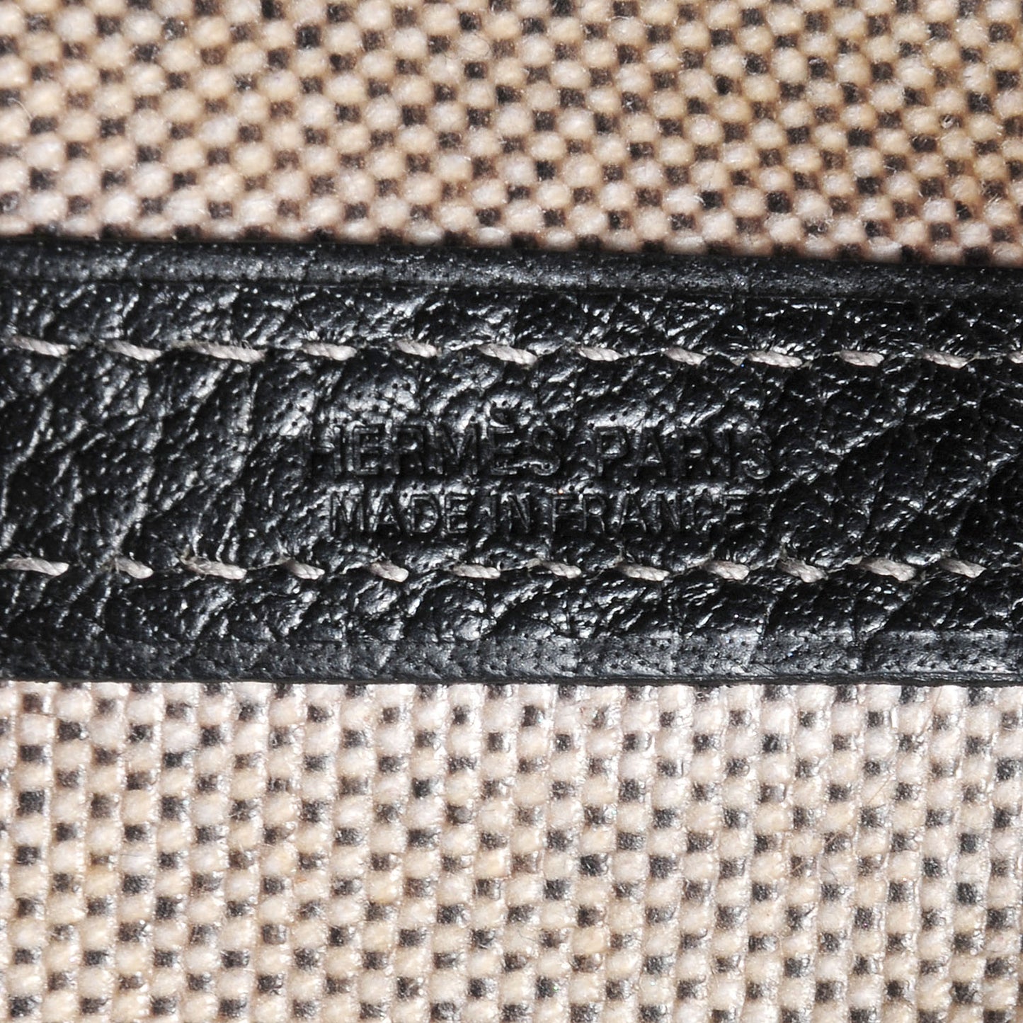 Toile Leather Garden Party MM Tote Black