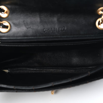 Chanel Lambskin Contrast Stitched Single Flap Black 5 of 11