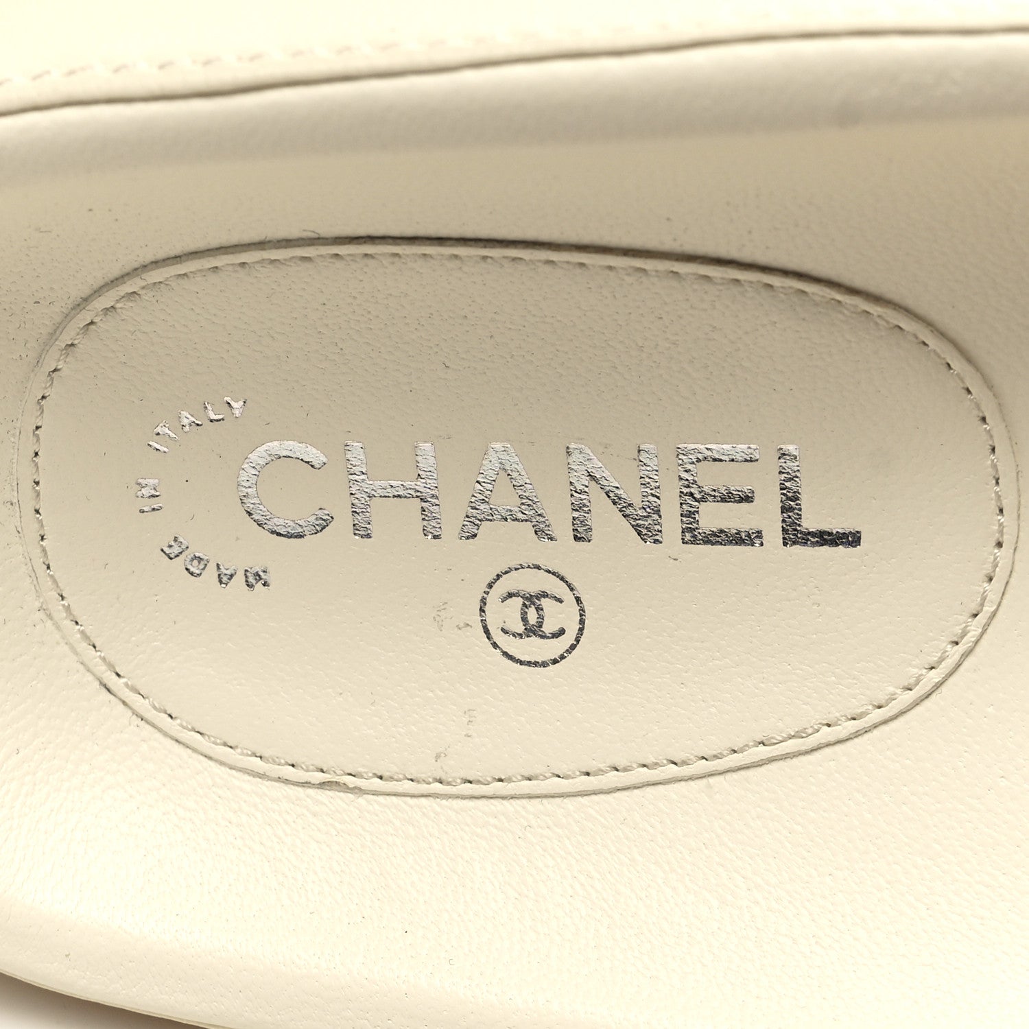 Chanel Lambskin Cha-Nel Mule Sandals 39 Ivory Multicolor 8 of 10