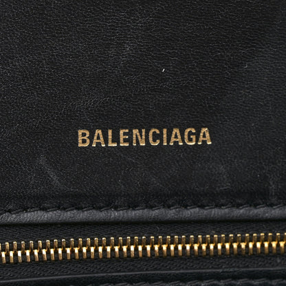 Balenciaga Shiny Box Calfskin Small Hourglass Top Handle Bag Black 6 of 13
