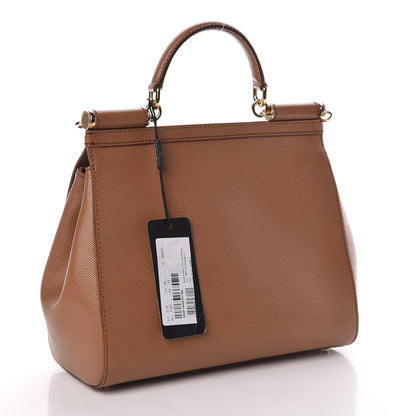 Dolce & Gabbana Dauphine Regular Miss Sicily Satchel Caramello 3 of 9