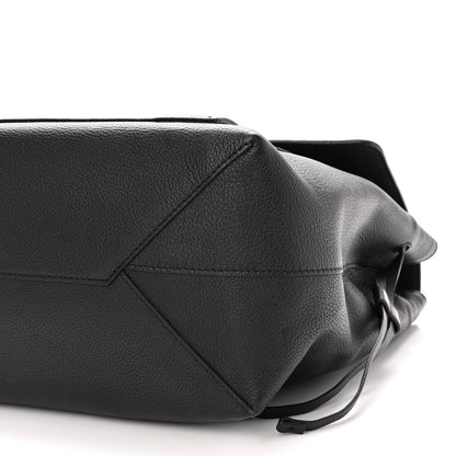 Louis Vuitton Calfskin Lockme MM Black 10 of 14