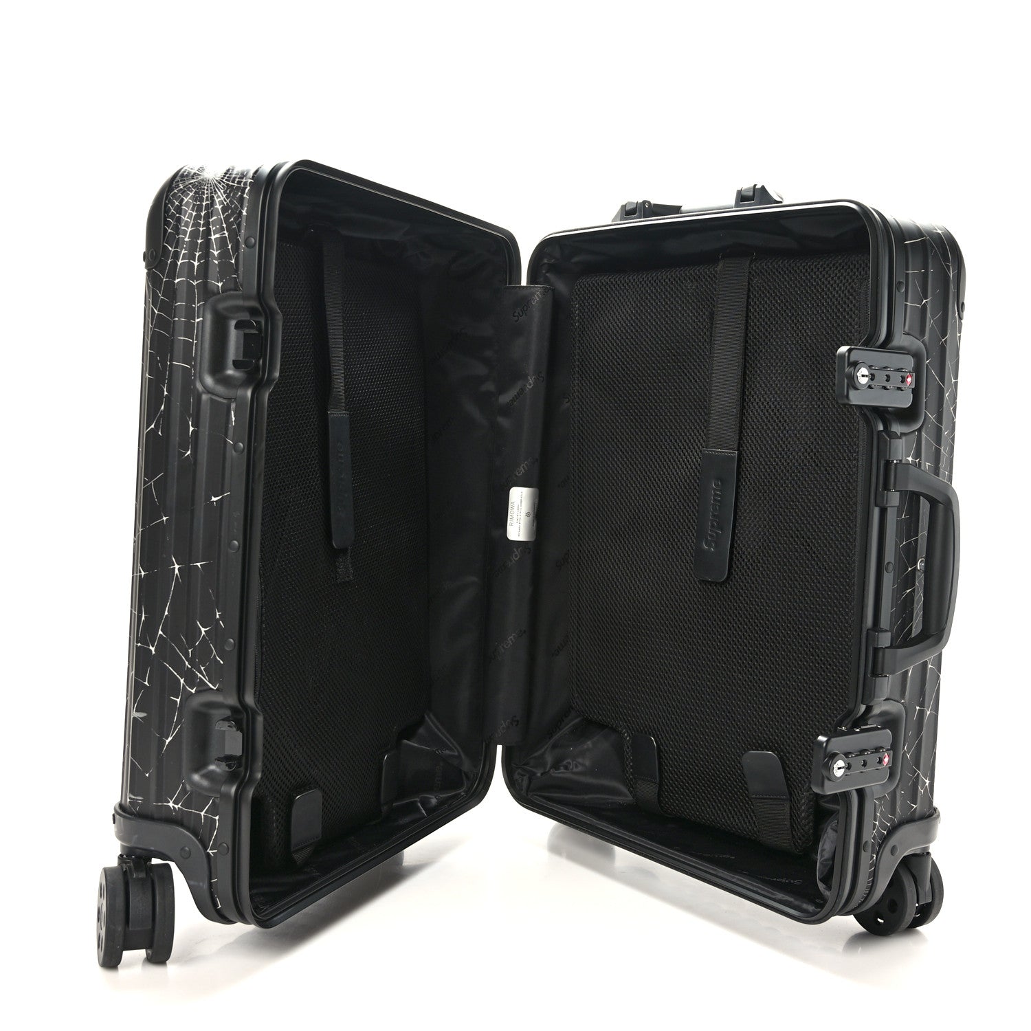 Fendi RIMOWA X SUPREME Aluminum Roll Away Carry On Luggage 4 of 9