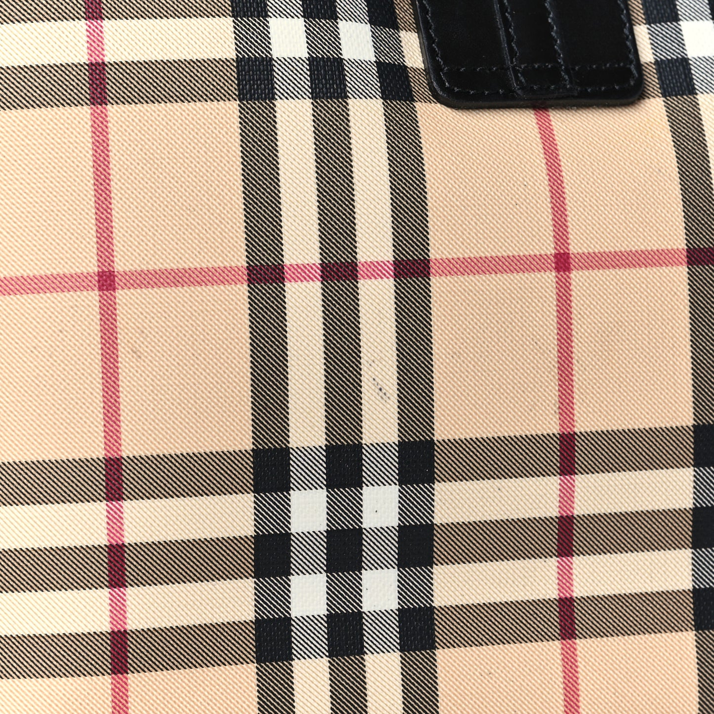 House Check Buckle Shoulder Black