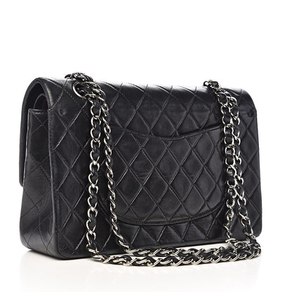 Chanel Lambskin Quilted Medium Double Flap Black 3 of 16