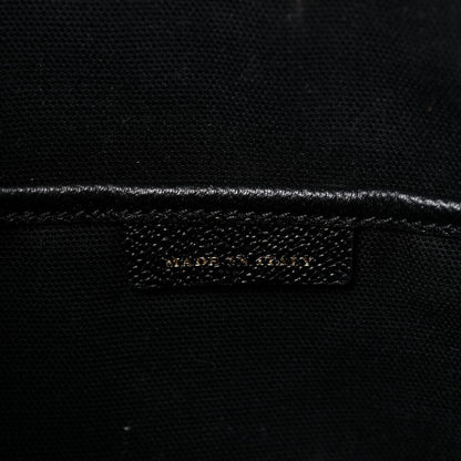 Burberry Soft Grain Calfskin House Check Small Helmsley Crossbody Black 7 of 17