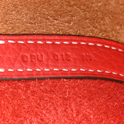 Hermes Taurillon Clemence Picotin Lock Picotin 18 PM Rouge De Coeur Gold 7 of 12
