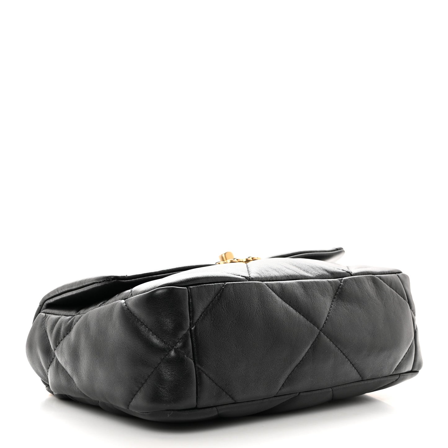 Lambskin Quilted Medium Chanel 19 Flap Black