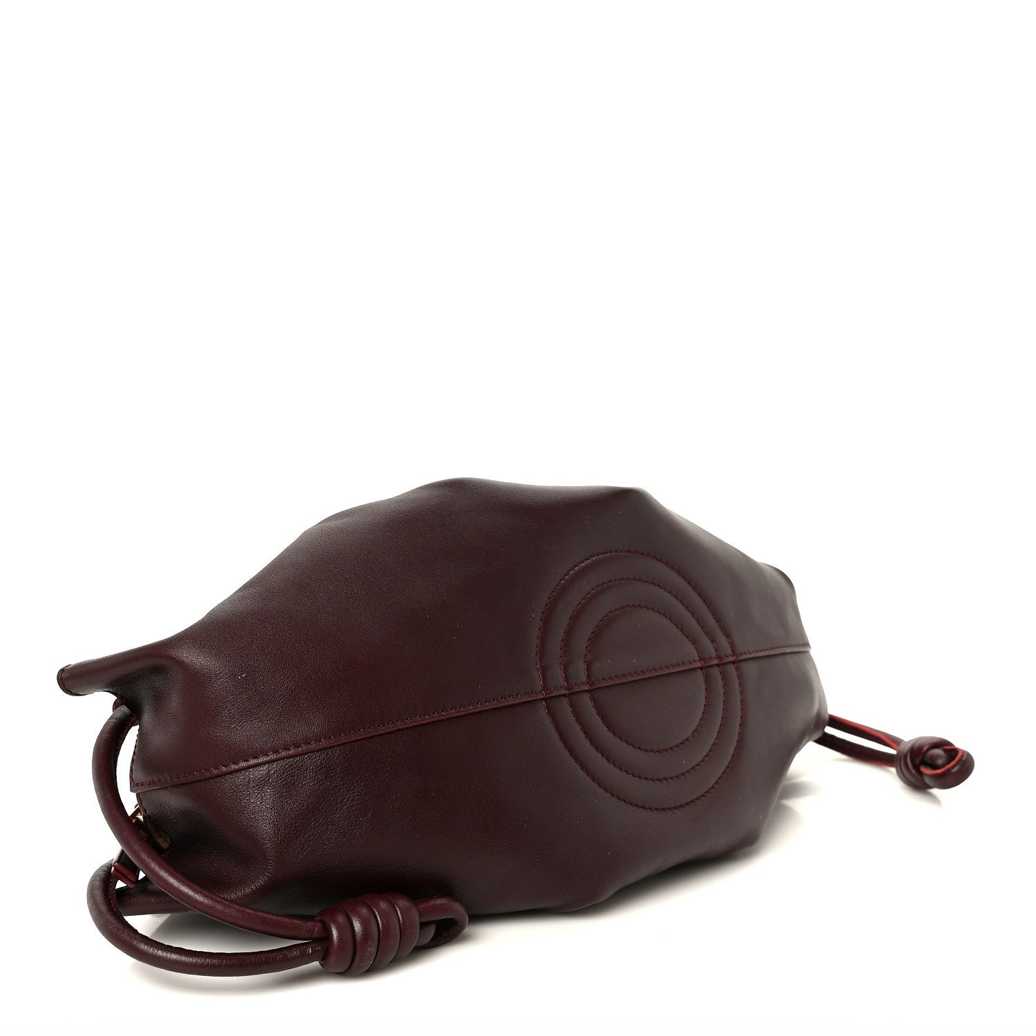 Loewe Shiny Nappa Calfskin Small Paseo Bag Burgundy 4 of 10