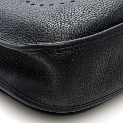 Hermes Taurillon Clemence EVELYNE III PM Black 9 of 10