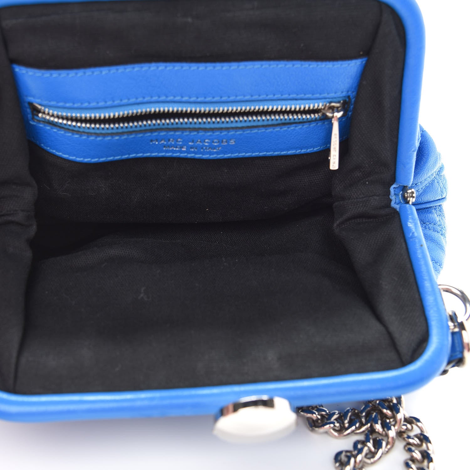 Marc Jacobs Calfskin Quilted Little Stam Bright Blue 5 of 8