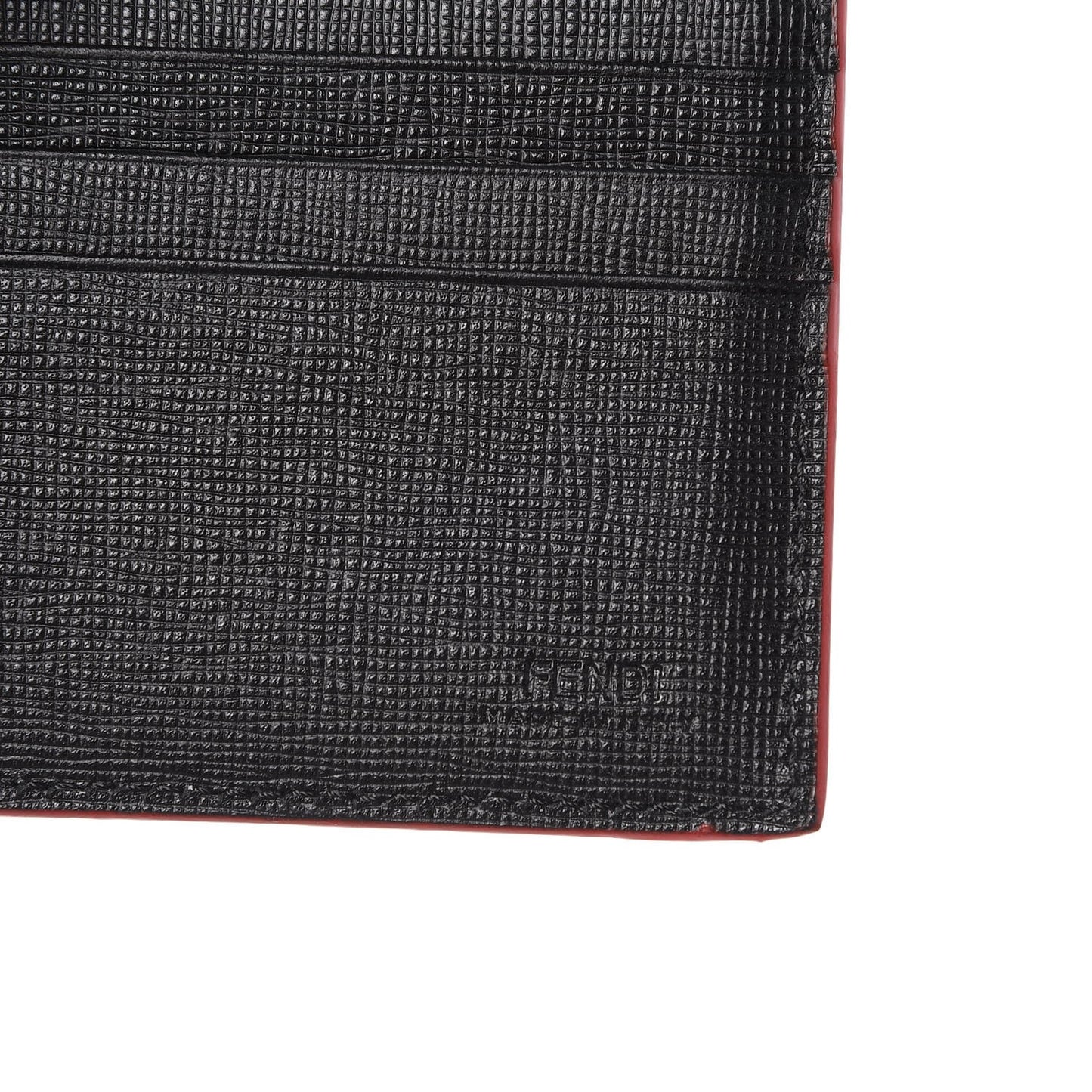 Vitello Elite Flamingo Lightning Monster Eyes Bi-Fold Wallet Rosso White Black