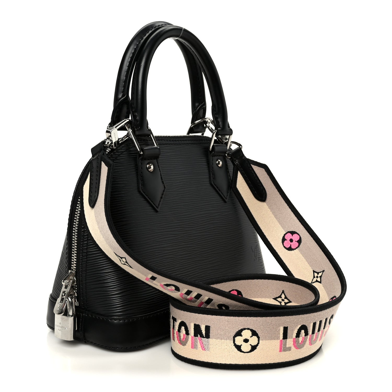 Louis Vuitton Epi Jacquard Alma BB Black 3 of 11