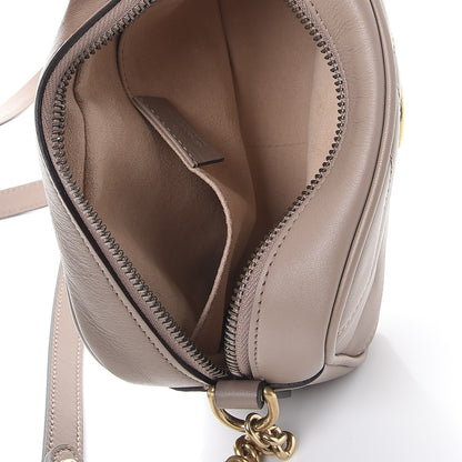 Gucci Calfskin Matelasse Mini GG Marmont Chain Shoulder Bag Nude 5 of 7