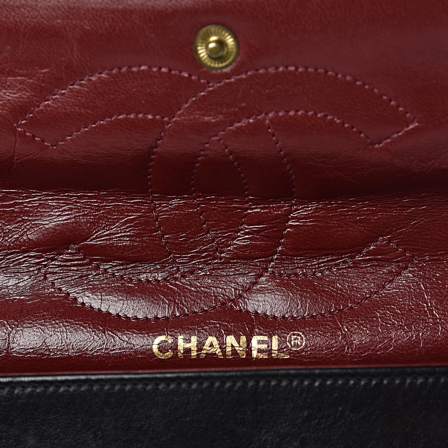 Chanel Lambskin Quilted Medium Double Flap Bag Black 13 of 17