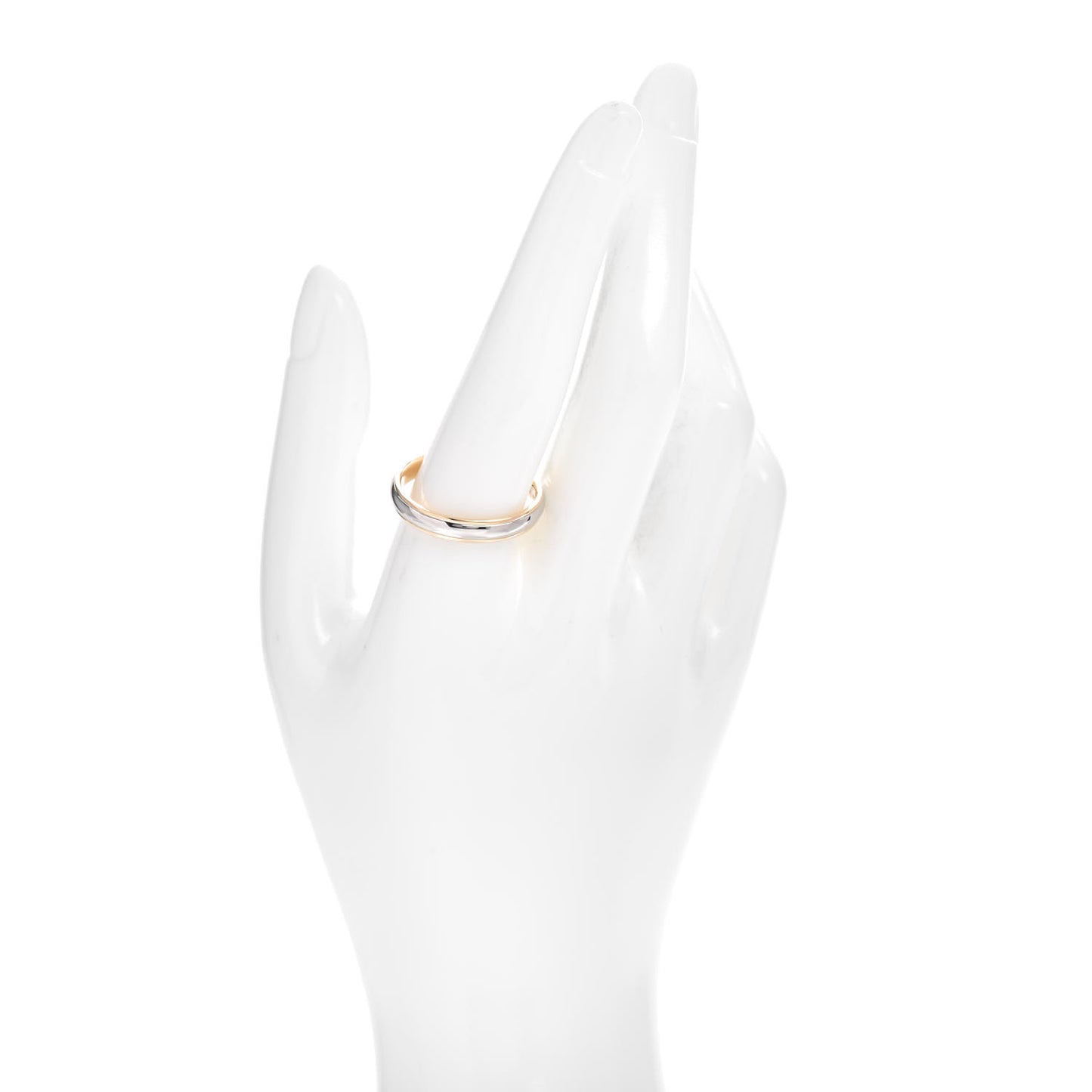 Platinum 18K Yellow Gold Lucida 4mm Band Ring 66 11.5