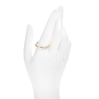Tiffany Platinum 18K Yellow Gold Lucida 4mm Band Ring 66 11.5 2 of 4