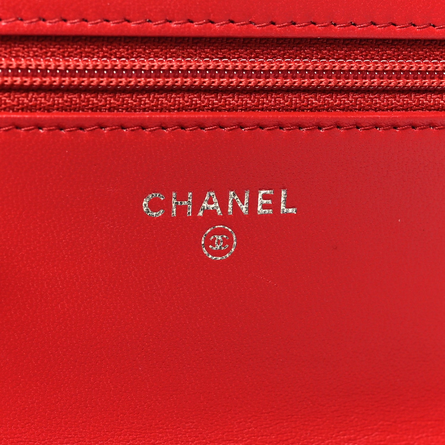Chanel Lambskin Quilted Tri-Color Wallet On Chain WOC Red Blue 6 of 11