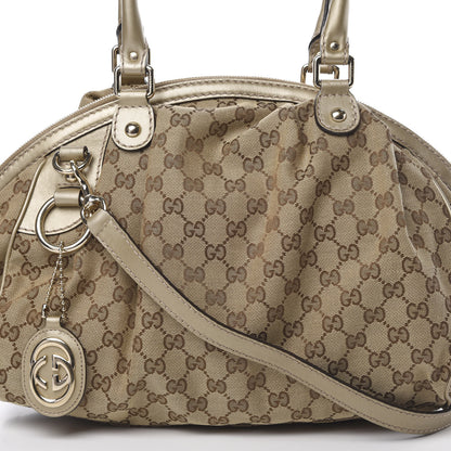 Gucci Monogram Medium Sukey Boston Champagne 8 of 13