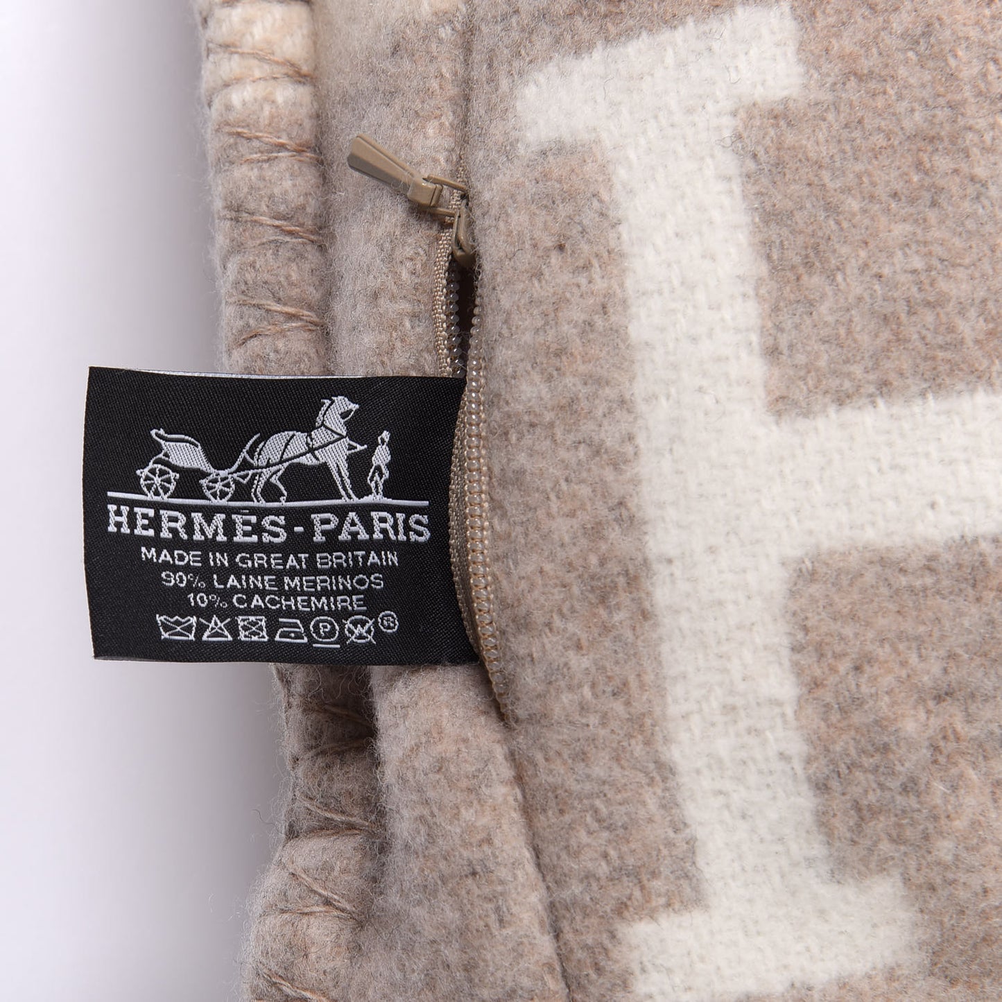 Wool Cashmere Avalon III Pillow PM Coco Camomille