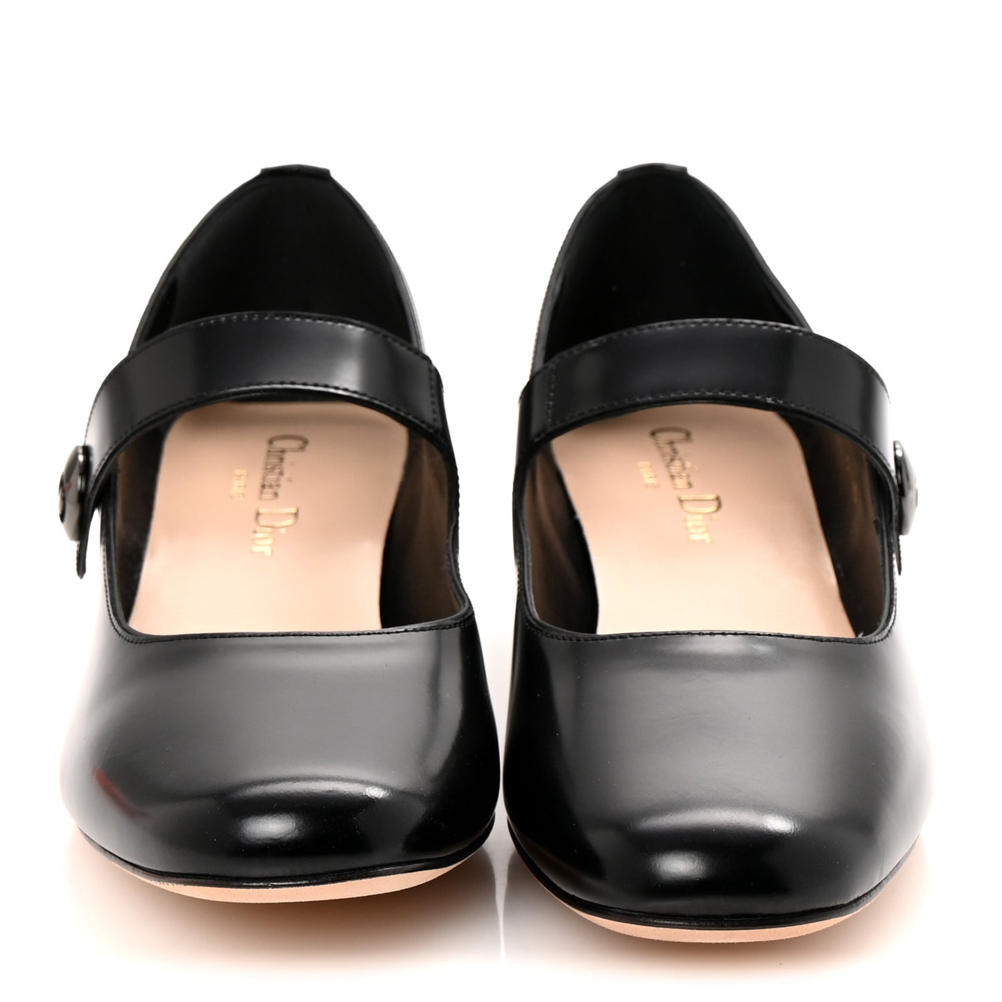 Brushed Calfskin Uniform 30mm Pumps 37.5 Black
