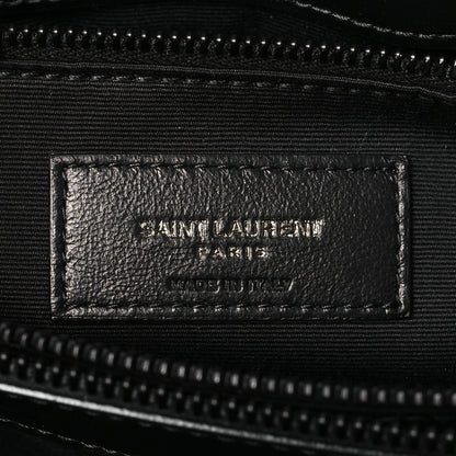 Saint Laurent Calfskin Y Quilted Monogram Monochrome Medium Loulou Chain Satchel Black 6 of 9