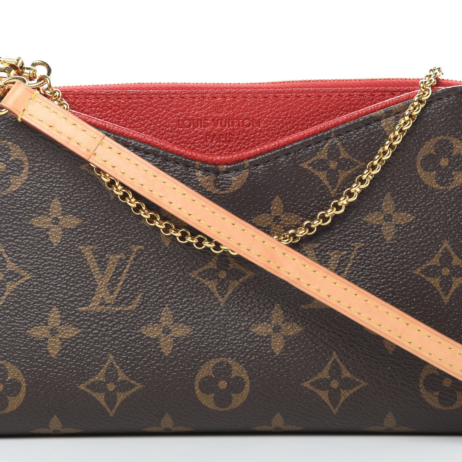 Louis Vuitton Monogram Pallas Clutch Cherry 9 of 11