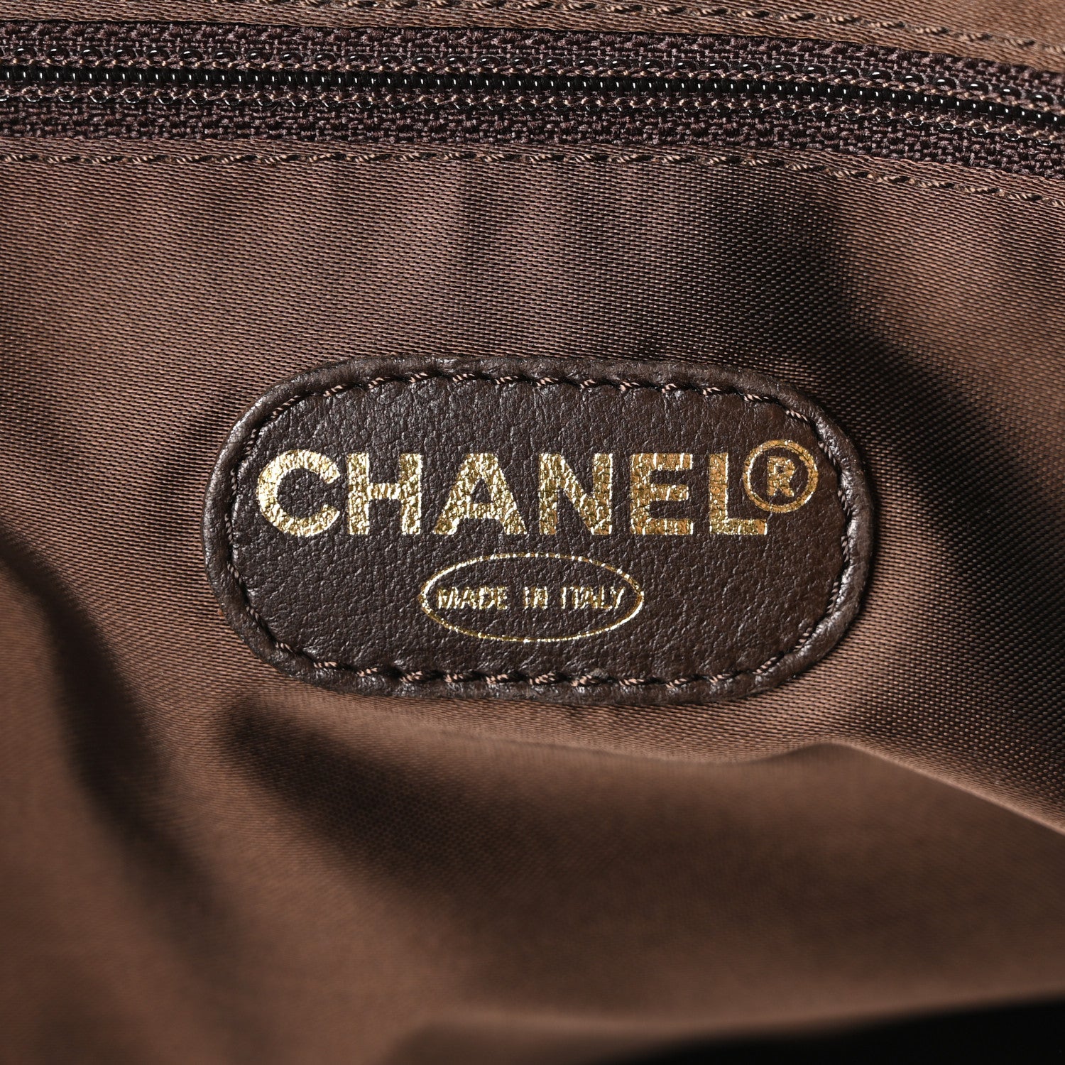 Chanel Suede Shopping Chain Tote Brown 6 of 10