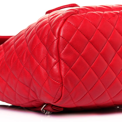 Chanel Lambskin Quilted Large Urban Spirit Backpack Red 8 of 18
