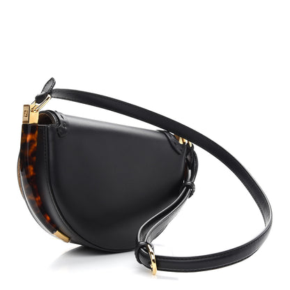 Fendi Vitello King Plexiglass Moonlight Shoulder Bag Black 3 of 10