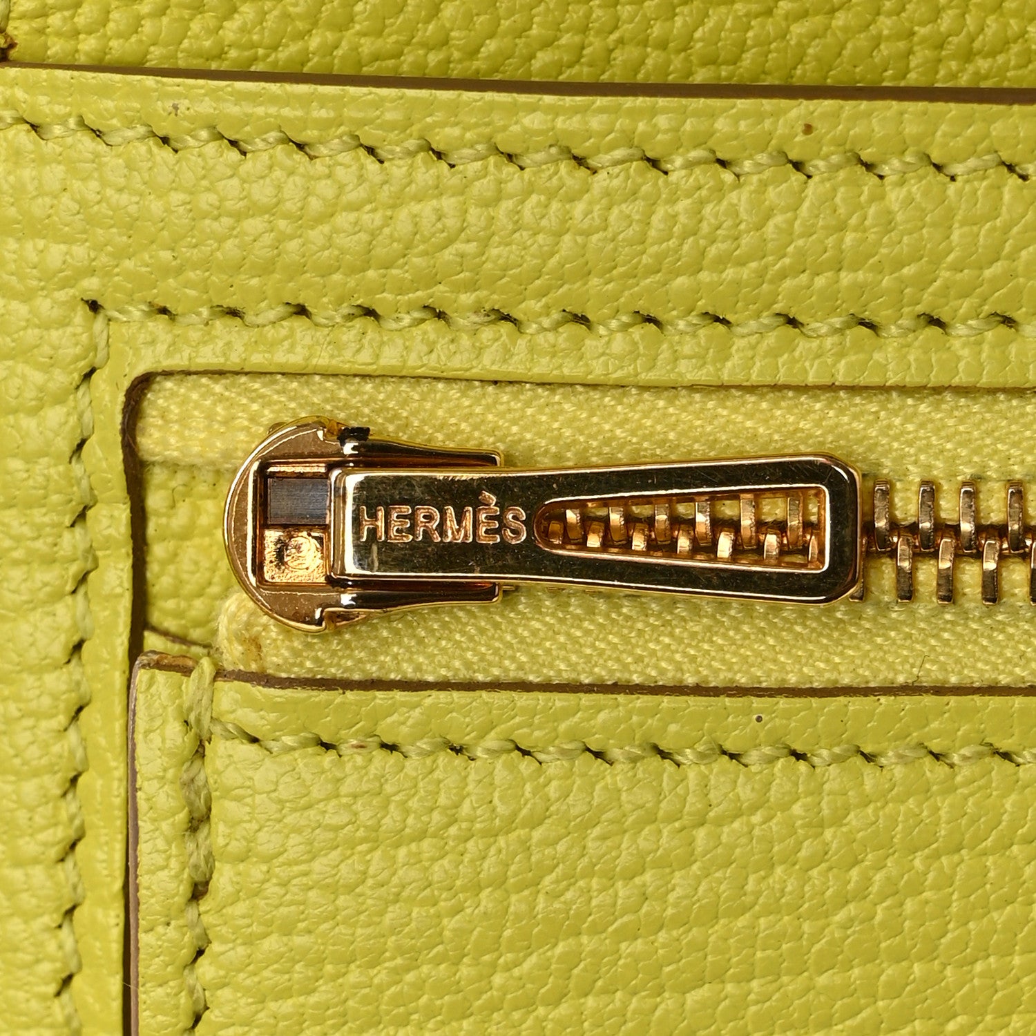 Hermes Chevre Mysore Bearn Gusset Wallet Lime 8 of 13