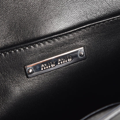 Miu Miu Matelasse Delice Miu Logo Bag Black 6 of 7