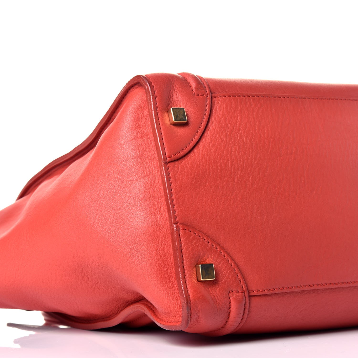Celine Calfskin Mini Luggage Red 8 of 9