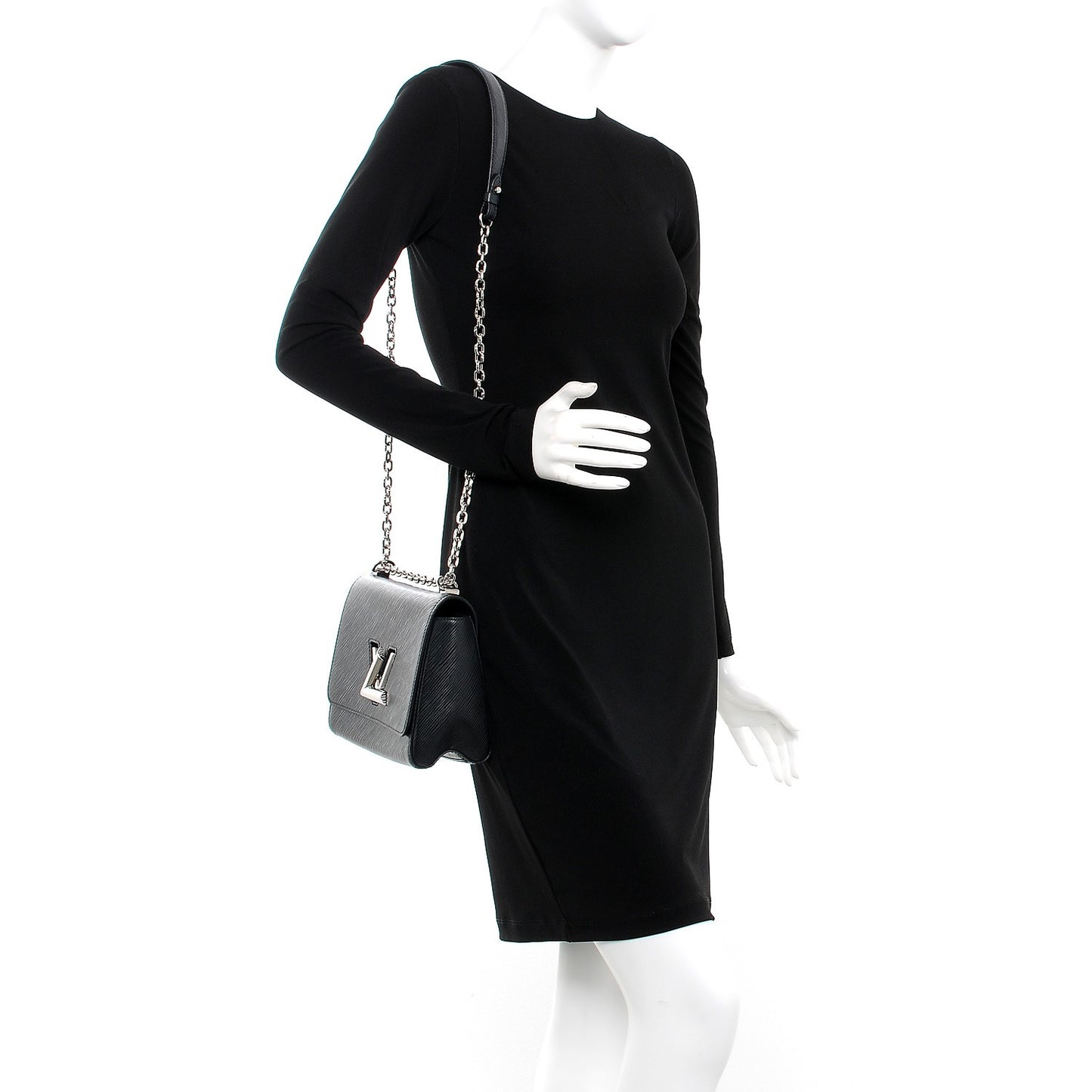 Epi Twist Shoulder Bag MM Black