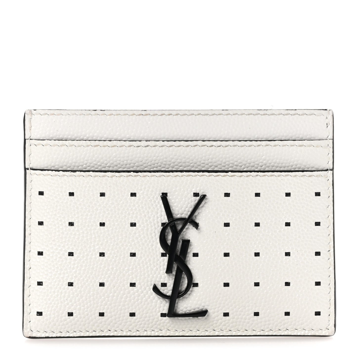 Grain De Poudre Geo Print Card Case White Black