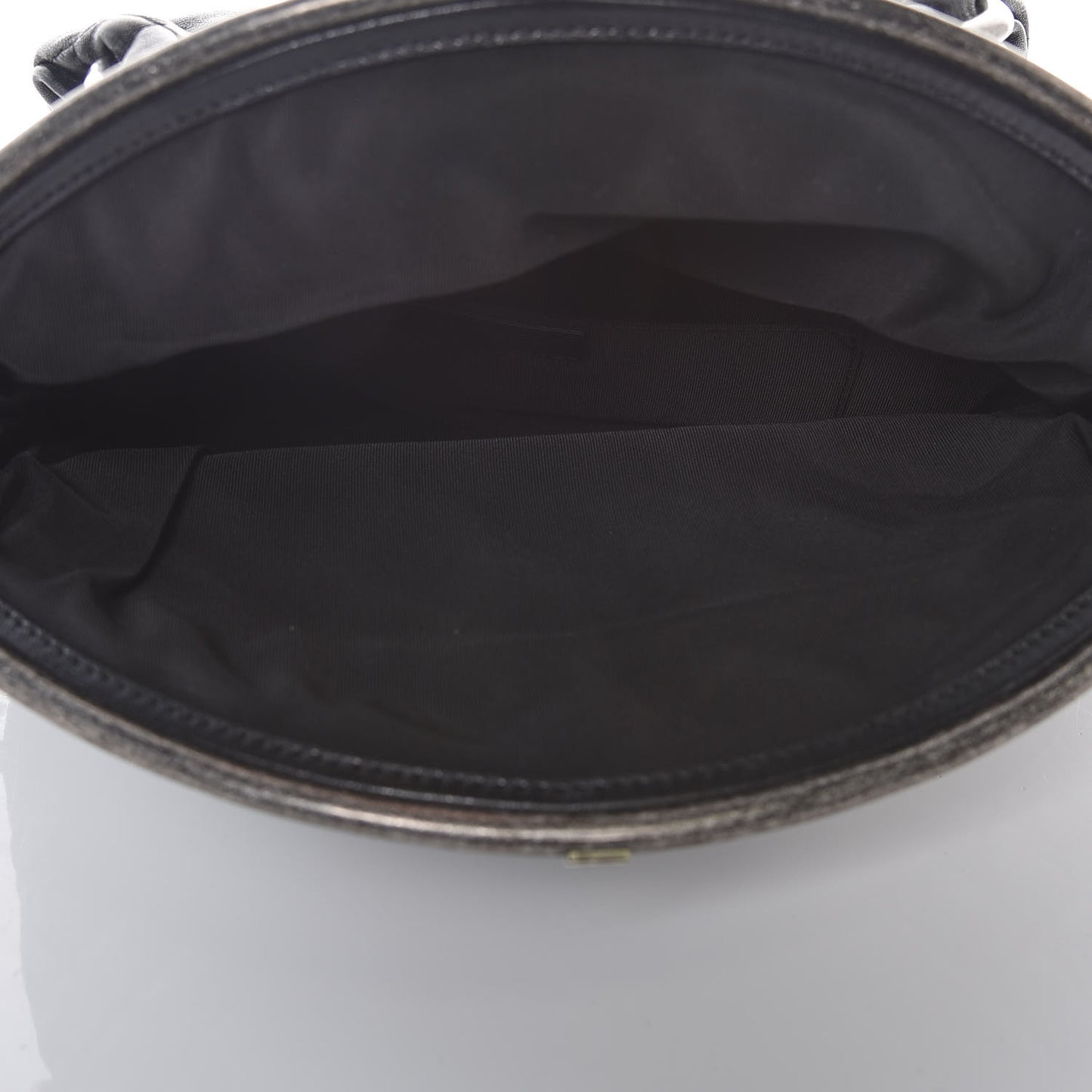 Lambskin Quilted Frame Clasp Flap Clutch Black