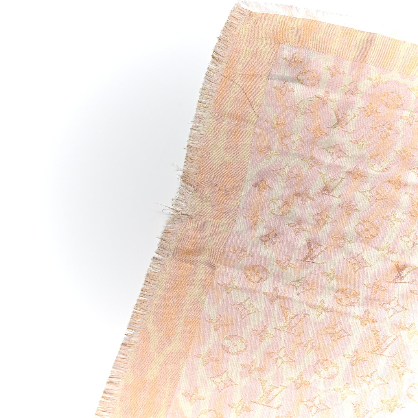 Monogram Shine Leogram Shawl Light Pink
